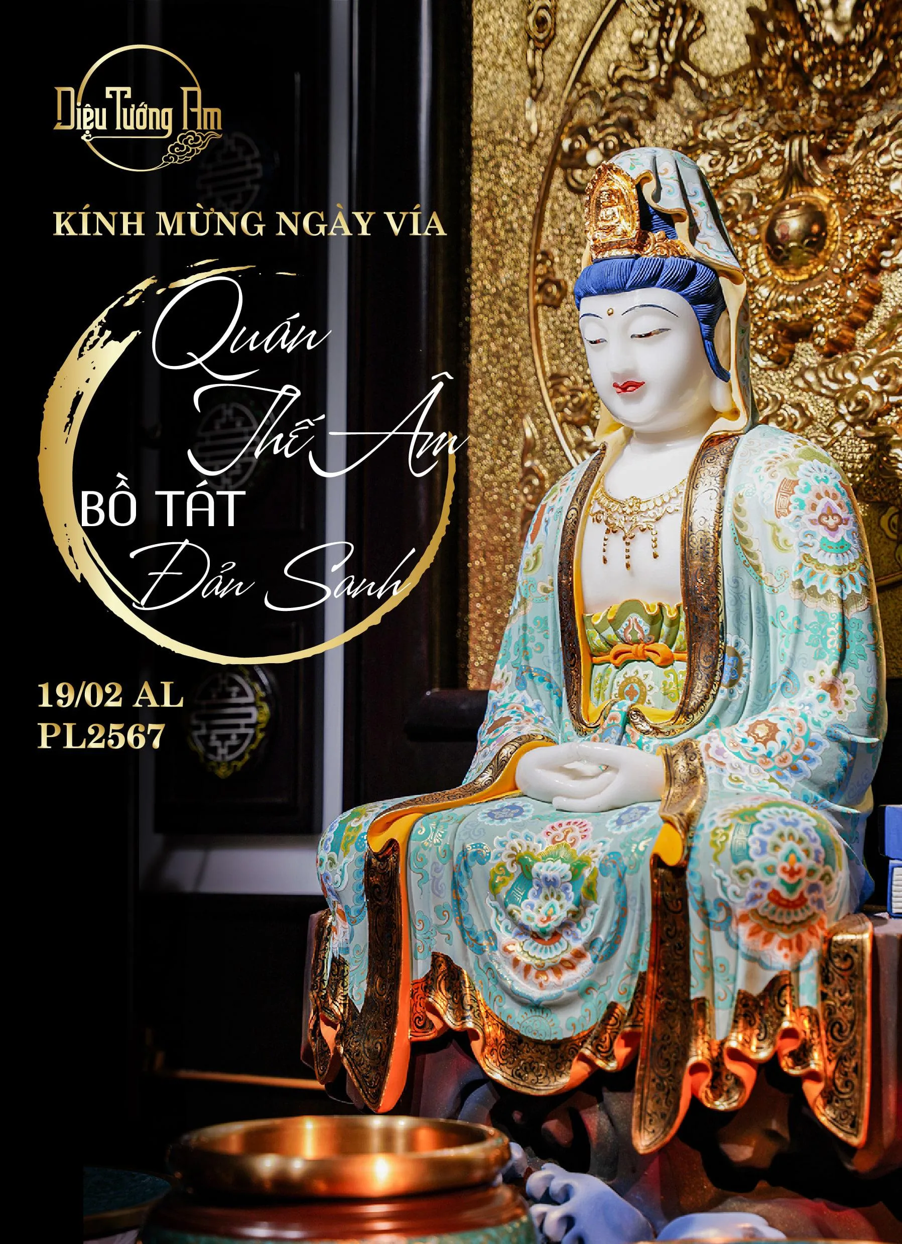 KÍNH MỪNG NGÀY VÍA QUÁN ÂM ĐẢN SANH 19/02AL, PL2567