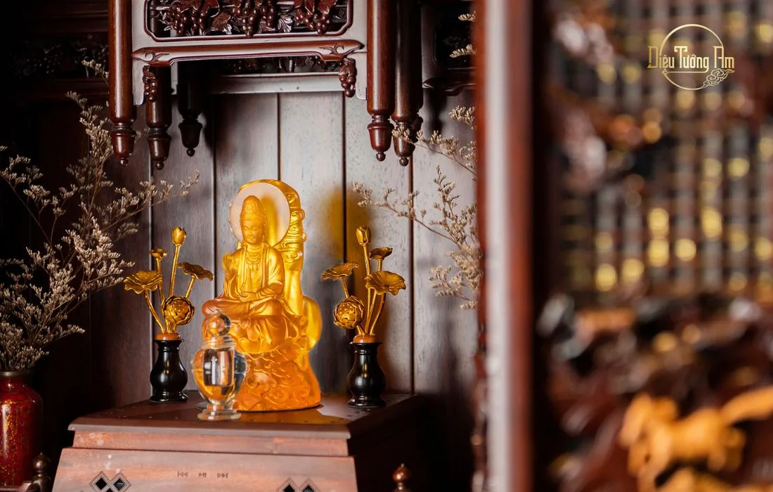 ĐẠI GIỚI ĐÀN CAM LỘ GIÁC ĐẠO: TÔN TƯỢNG QUÁN ÂM TỌA SƠN - DIỆU TƯỚNG AM KẾT DUYÊN CÚNG DƯỜNG