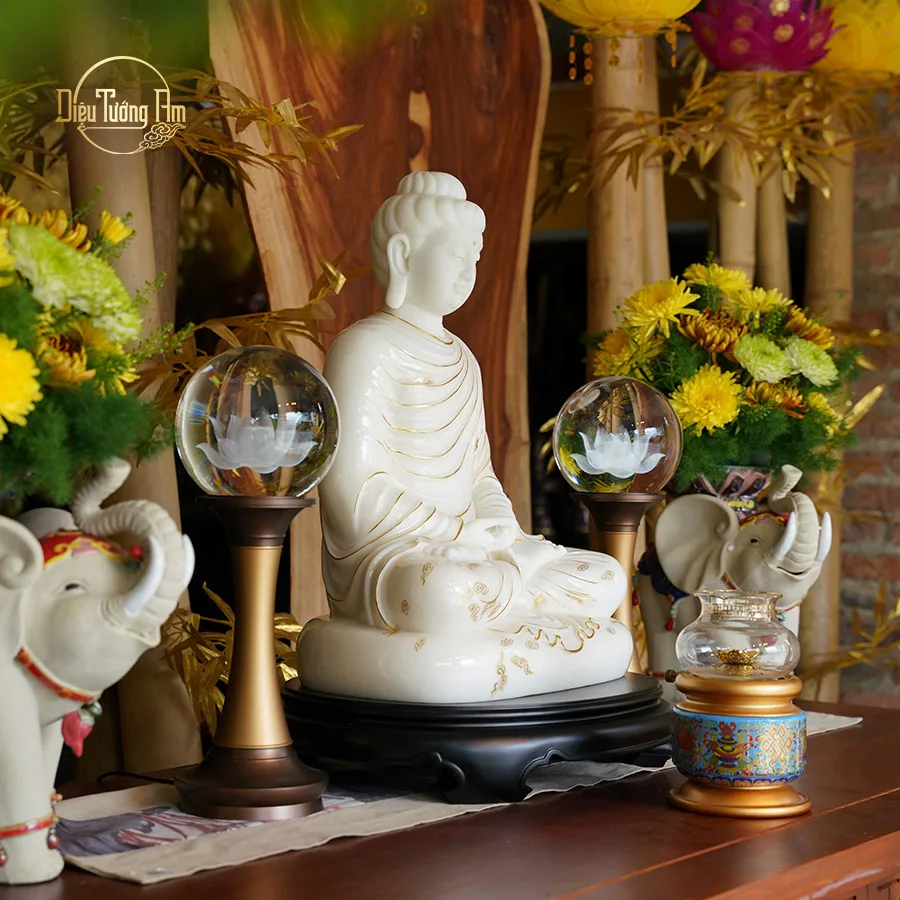Diệu Tướng Ta Bà Tam Thánh - Hán Bạch Ngọc.
