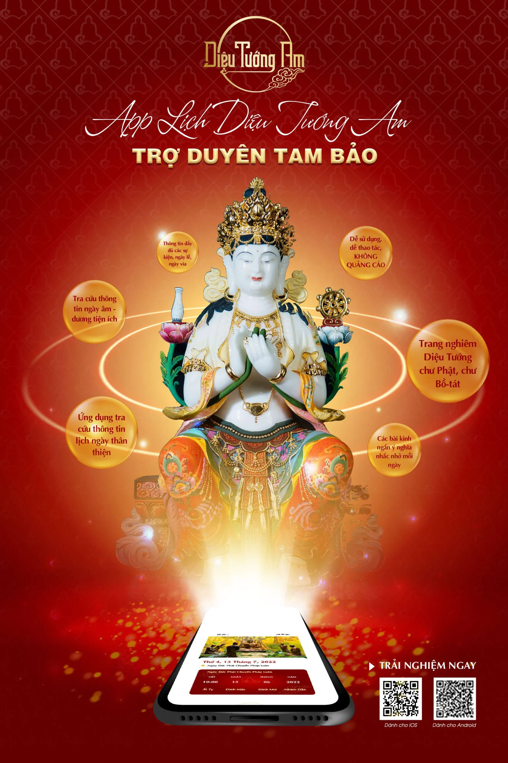 Chính Thức Ra Mắt Ứng Dụng Lịch Phật Giáo DTA
