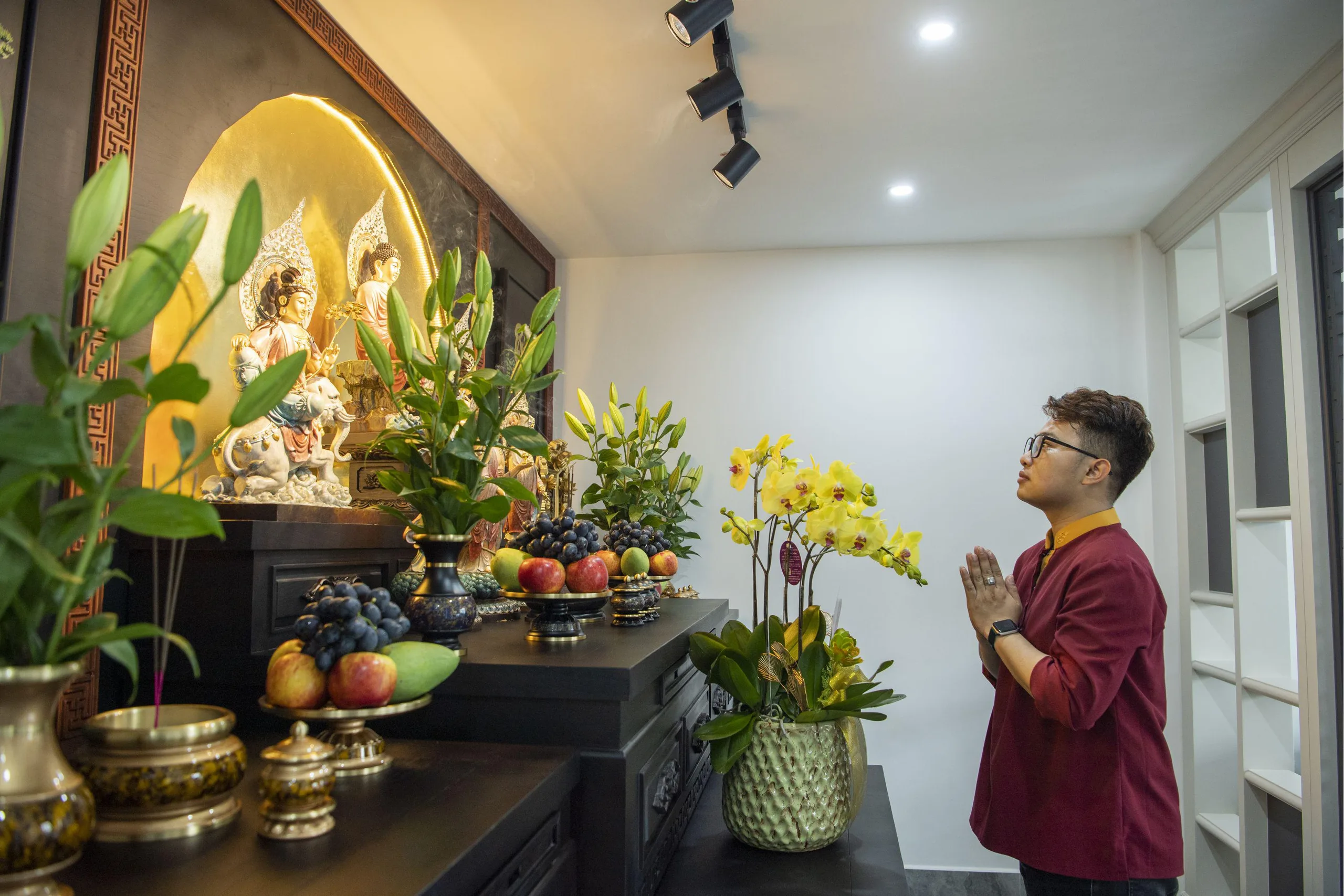 CHIÊM NGƯỠNG KHÔNG GIAN SONG ĐỨC MÃN ĐƯỜNG TẠI TƯ GIA THÀNH PHỐ THỦ ĐỨC