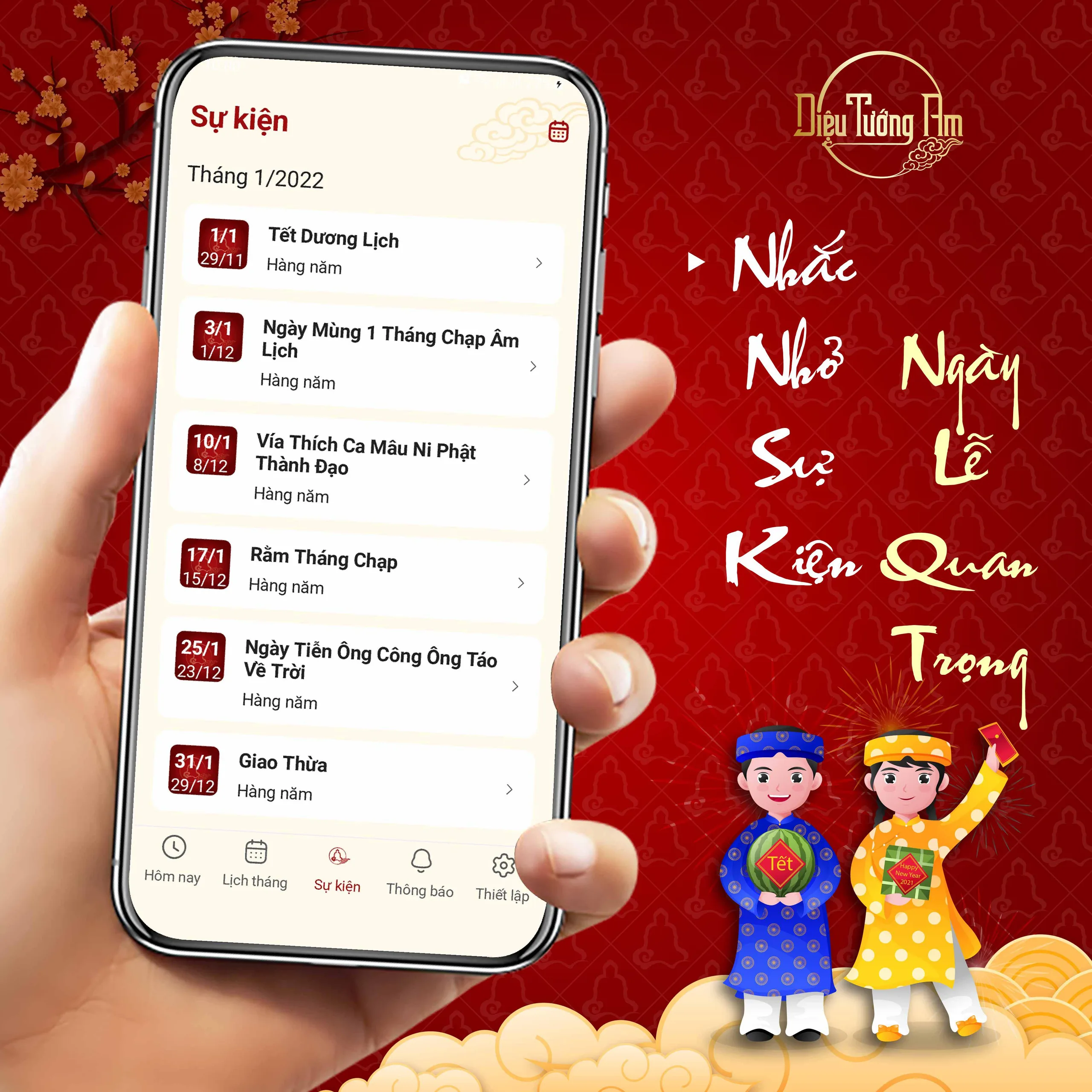 Chính Thức Ra Mắt Ứng Dụng Lịch Phật Giáo DTA