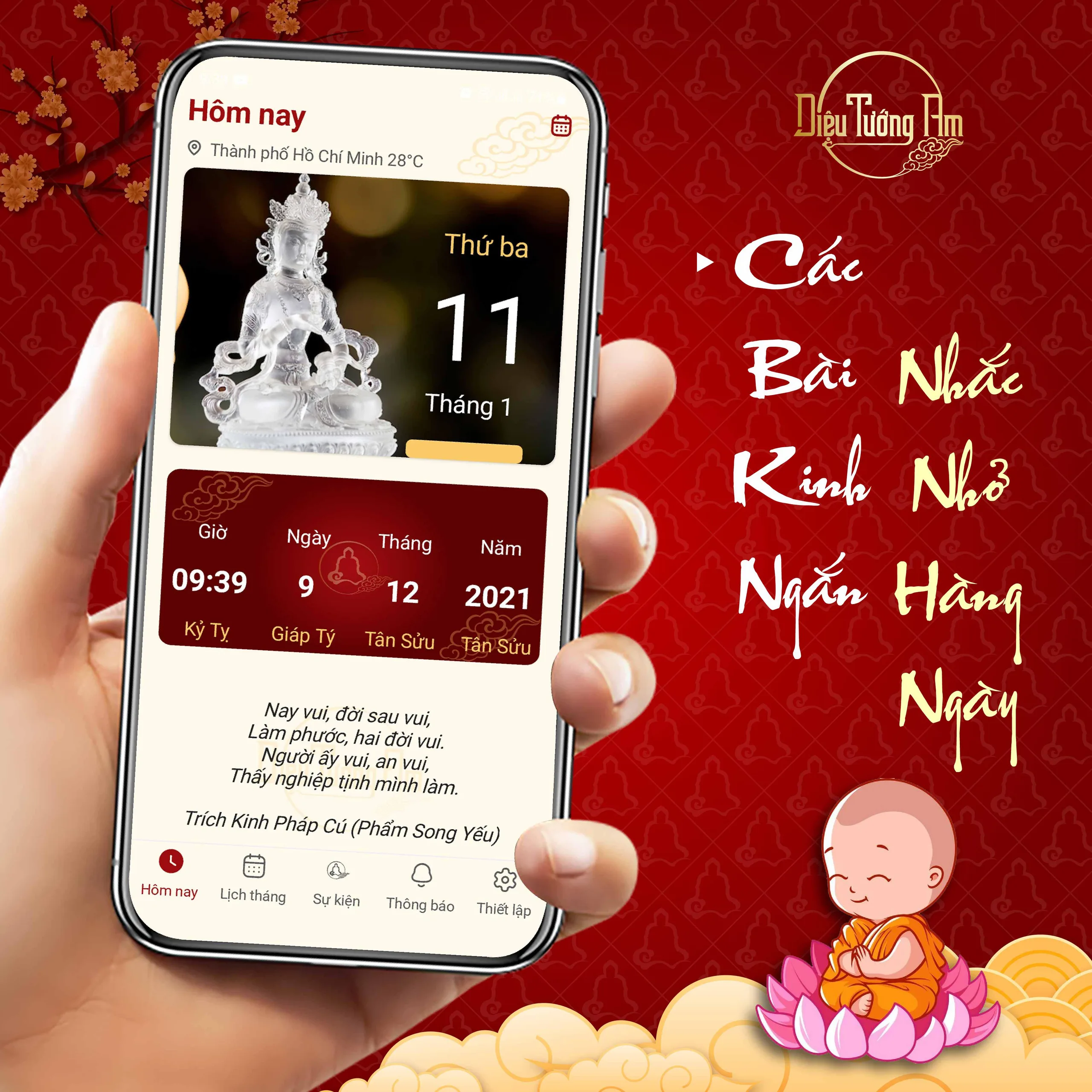 Chính Thức Ra Mắt Ứng Dụng Lịch Phật Giáo DTA