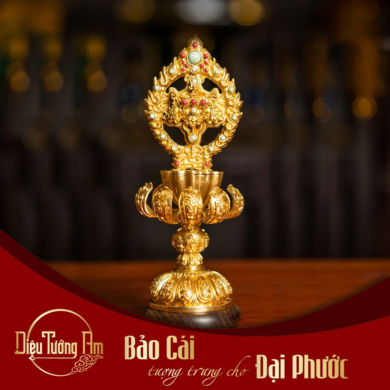 Bảo cái tượng trưng cho Đại Phước.