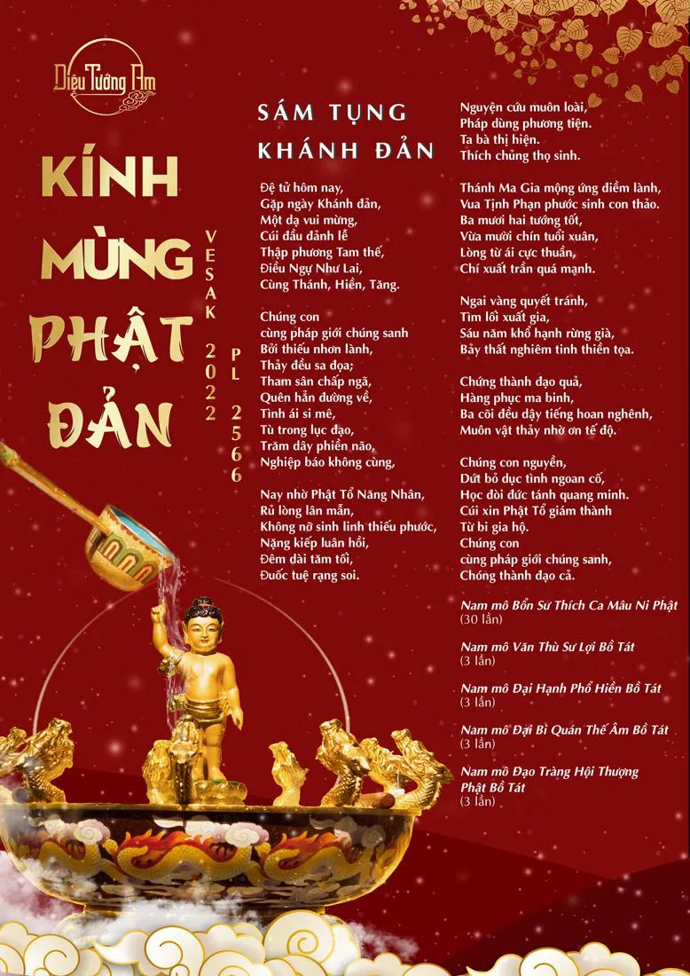 CHƯƠNG TRÌNH TRI ÂN: KÍNH MỪNG PHẬT ĐẢN-HOẰNG PHÁP ĐỘ SANH