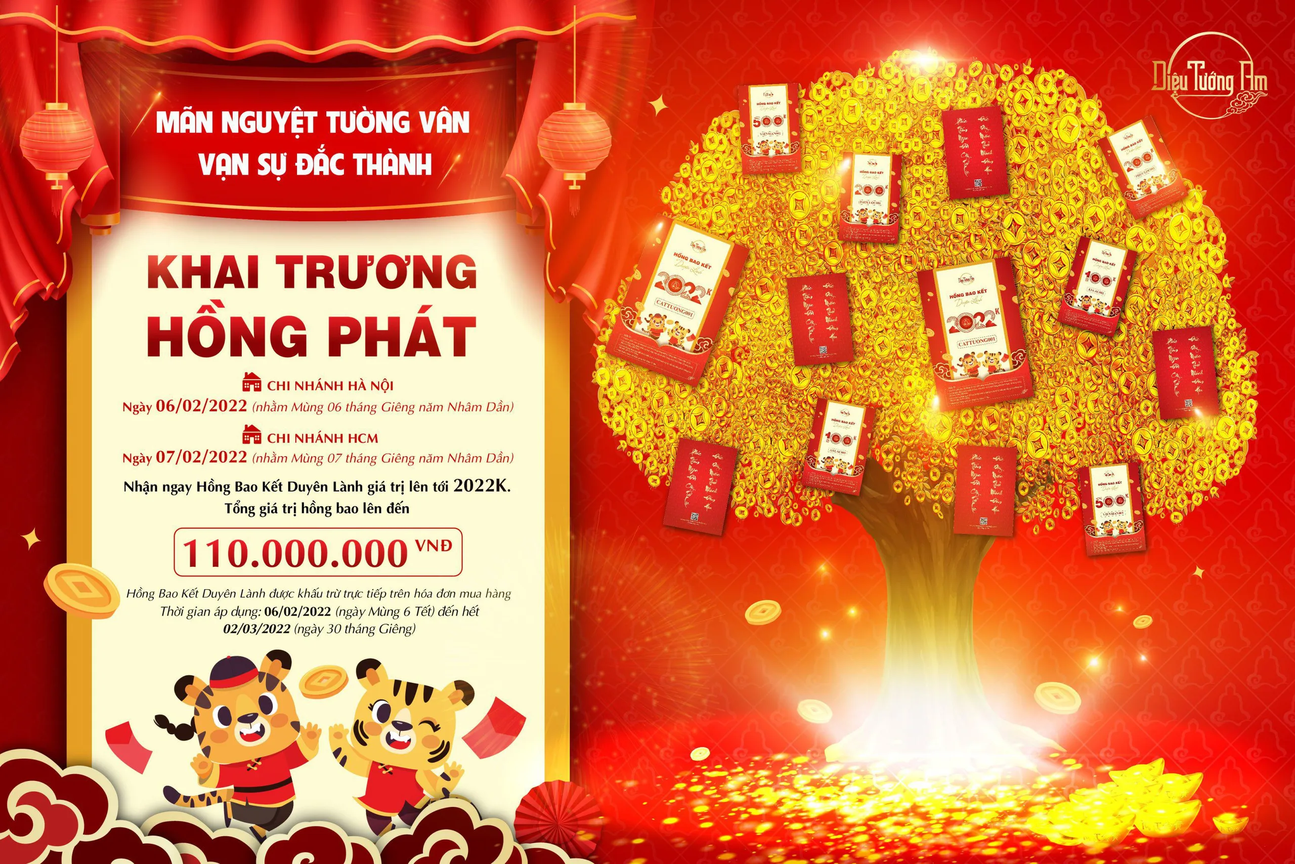 Hái Lộc Đầu Năm Với Chương Trình Hồng Bao Kết Duyên Lành, Tổng Giá Trị Lì Xì Lên Tới 110.000.000 VNĐ