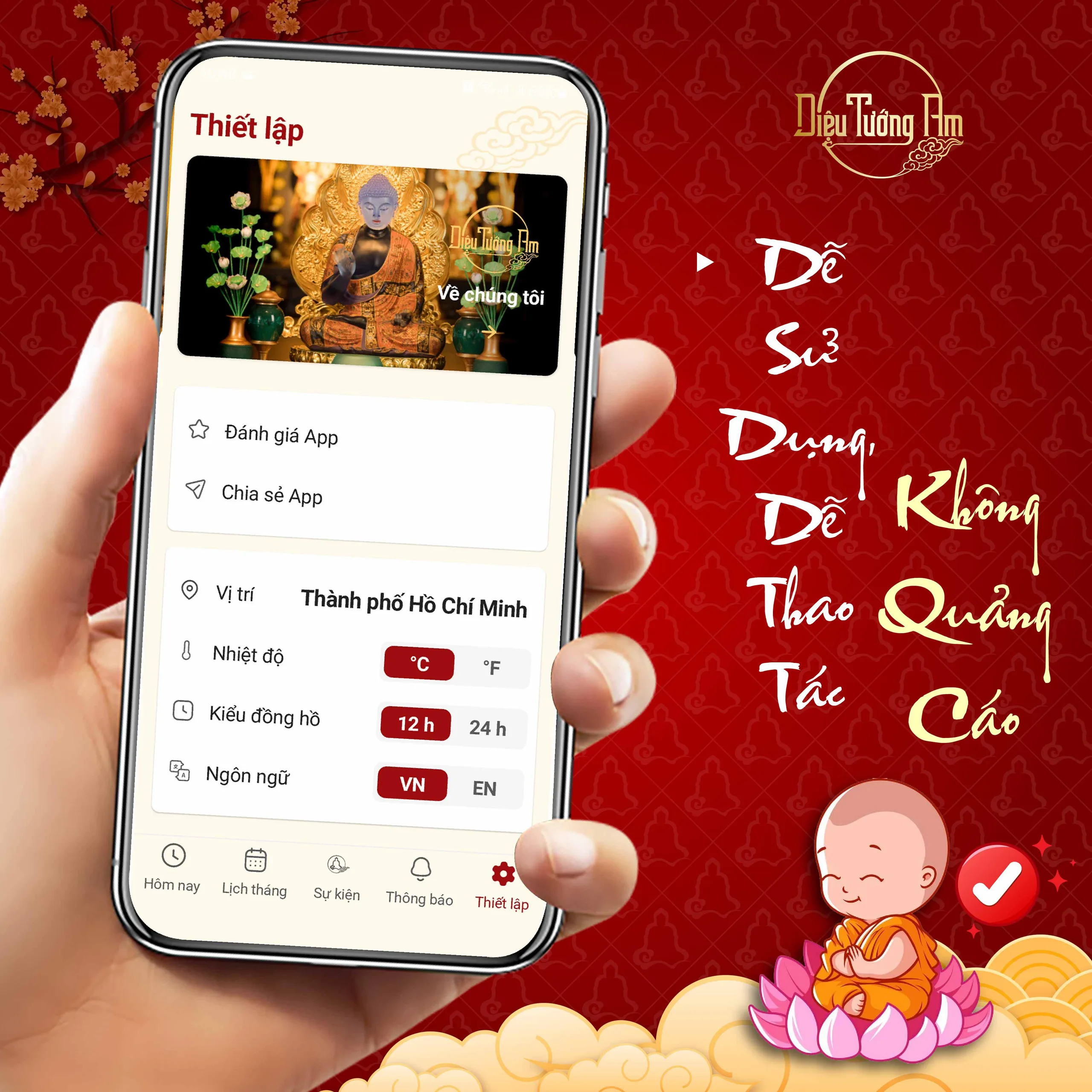 Chính Thức Ra Mắt Ứng Dụng Lịch Phật Giáo DTA