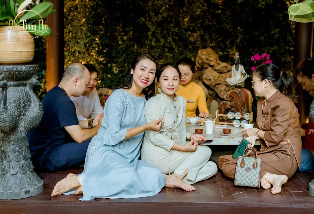 Không gian thiền trà thân mật tại Diệu Tướng Am