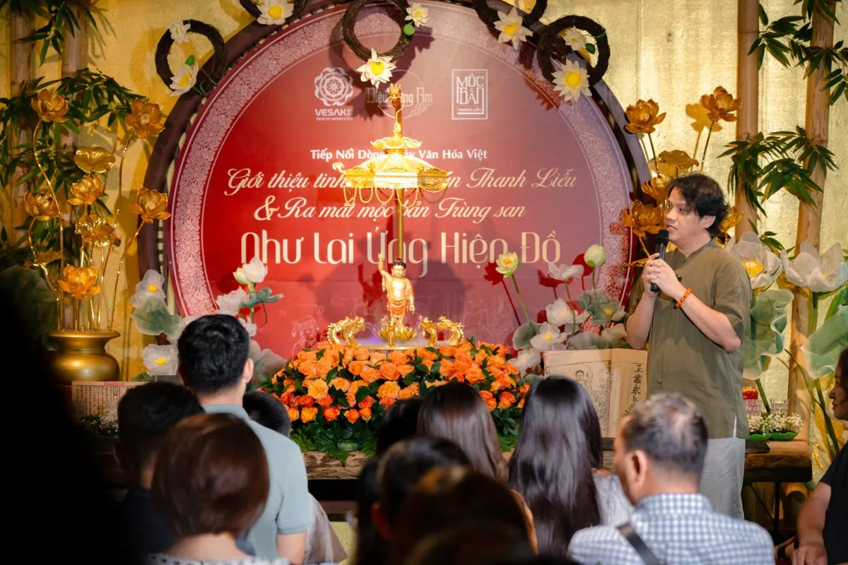 TIẾP NỐI DÒNG CHẢY VĂN HÓA VIỆT: DIỆU TƯỚNG AM RA MẮT MỘC BẢN “NHƯ LAI ỨNG HIỆN ĐỒ” MỪNG ĐẠI LỄ VESAK 2025