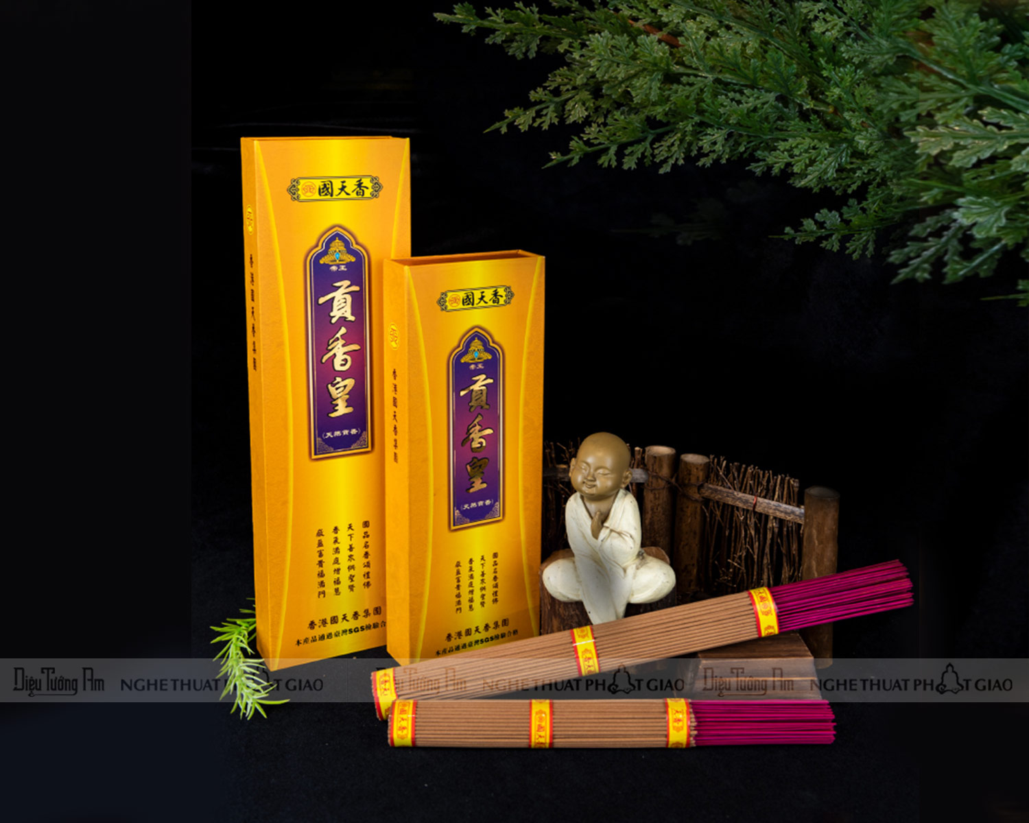 HỘP GỖ NHANG ĐÀN HƯƠNG CÔNG PHẨM ĐẾ VƯƠNG 33 CM