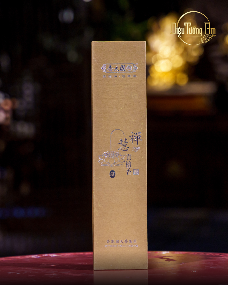 HỘP NHANG ĐÀN HƯƠNG THIỀN TUỆ CÔNG - 33 CM