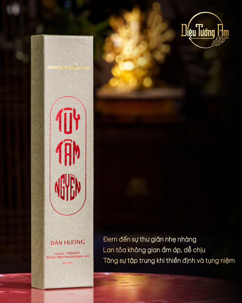 NHANG TÙY TÂM NGUYÊN ĐÀN HƯƠNG - 39.5 CM