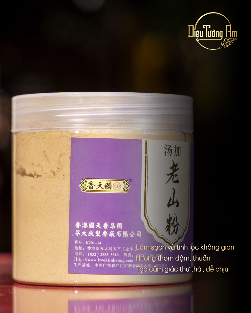 BỘT XÔNG LÃO SƠN ĐÀN HƯƠNG – LOẠI ĐỈNH CẤP – HŨ 150G