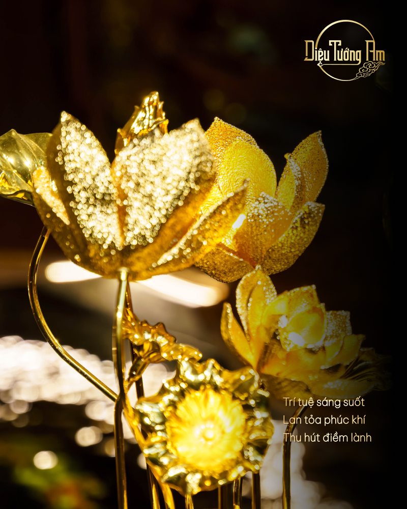 CẶP BÌNH TAM PHÚC LIÊN HOA - 60CM