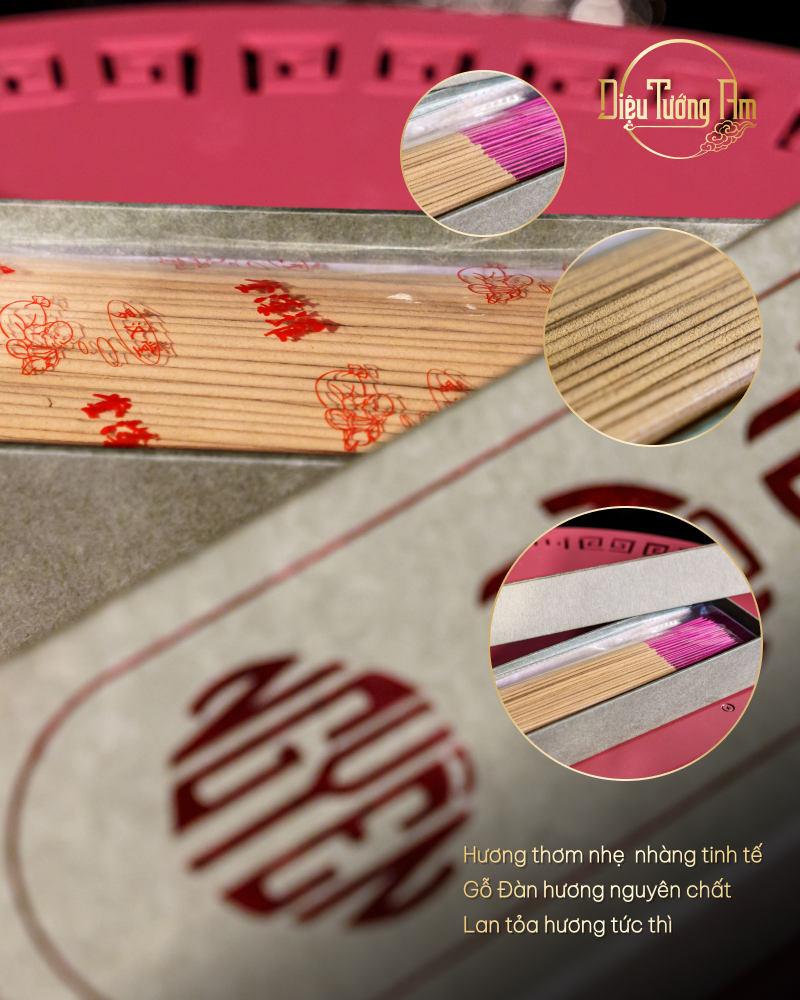 NHANG TÙY TÂM NGUYÊN ĐÀN HƯƠNG - 25.5cm