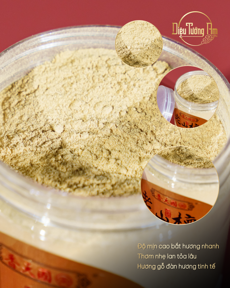 BỘT XÔNG LÃO SƠN ĐÀN HƯƠNG – LOẠI ĐỈNH CẤP – HŨ 150G